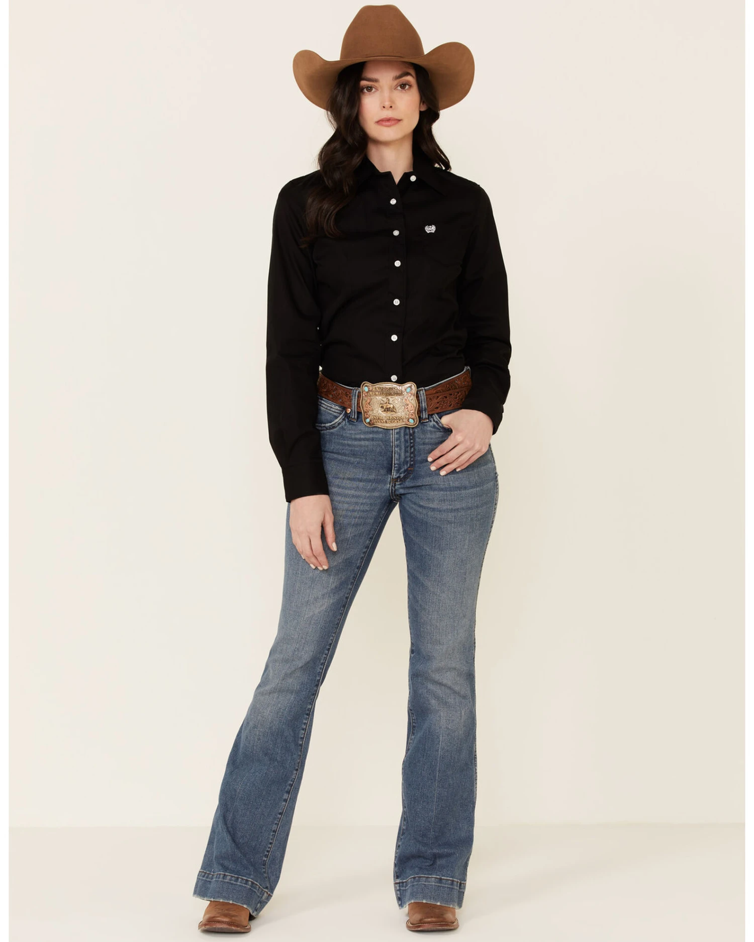 Cinch Women's Western Weave Pocket Shirt 2 Cinch Women's Western Weave Pocket Shirt - Image 2