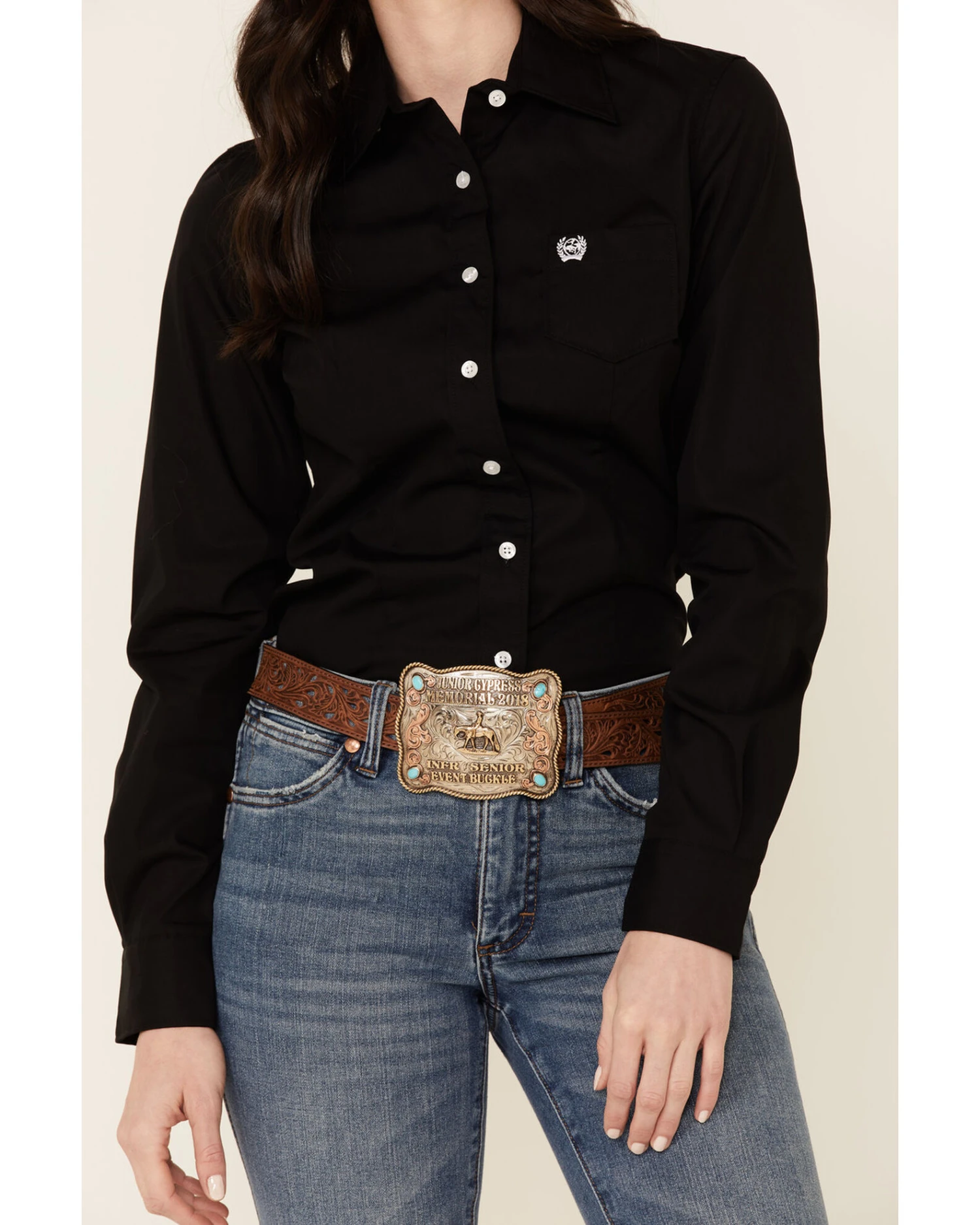 Cinch Women's Western Weave Pocket Shirt 3 Cinch Women's Western Weave Pocket Shirt - Image 3