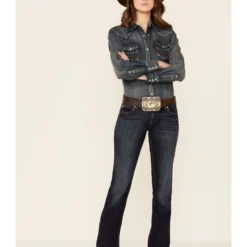 Wrangler Retro Women's Dark Wash Sadie Jeans 