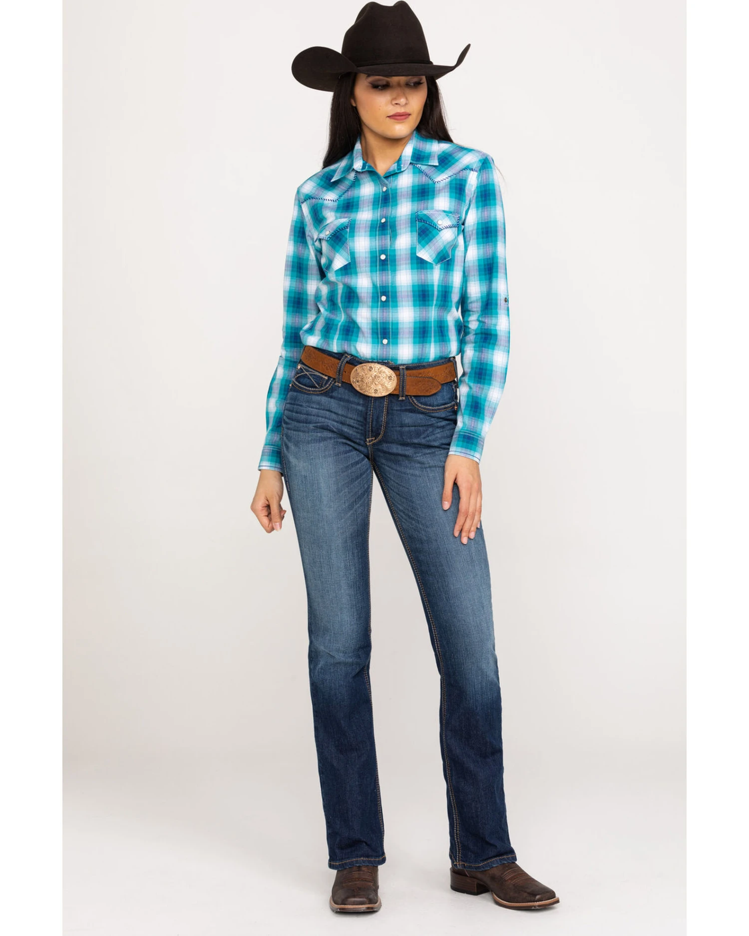 Ariat Women's R.E.A.L. Perfect Rise Stretch Rosa Bootcut Jeans 1 Ariat Women's R.E.A.L. Perfect Rise Stretch Rosa Bootcut Jeans