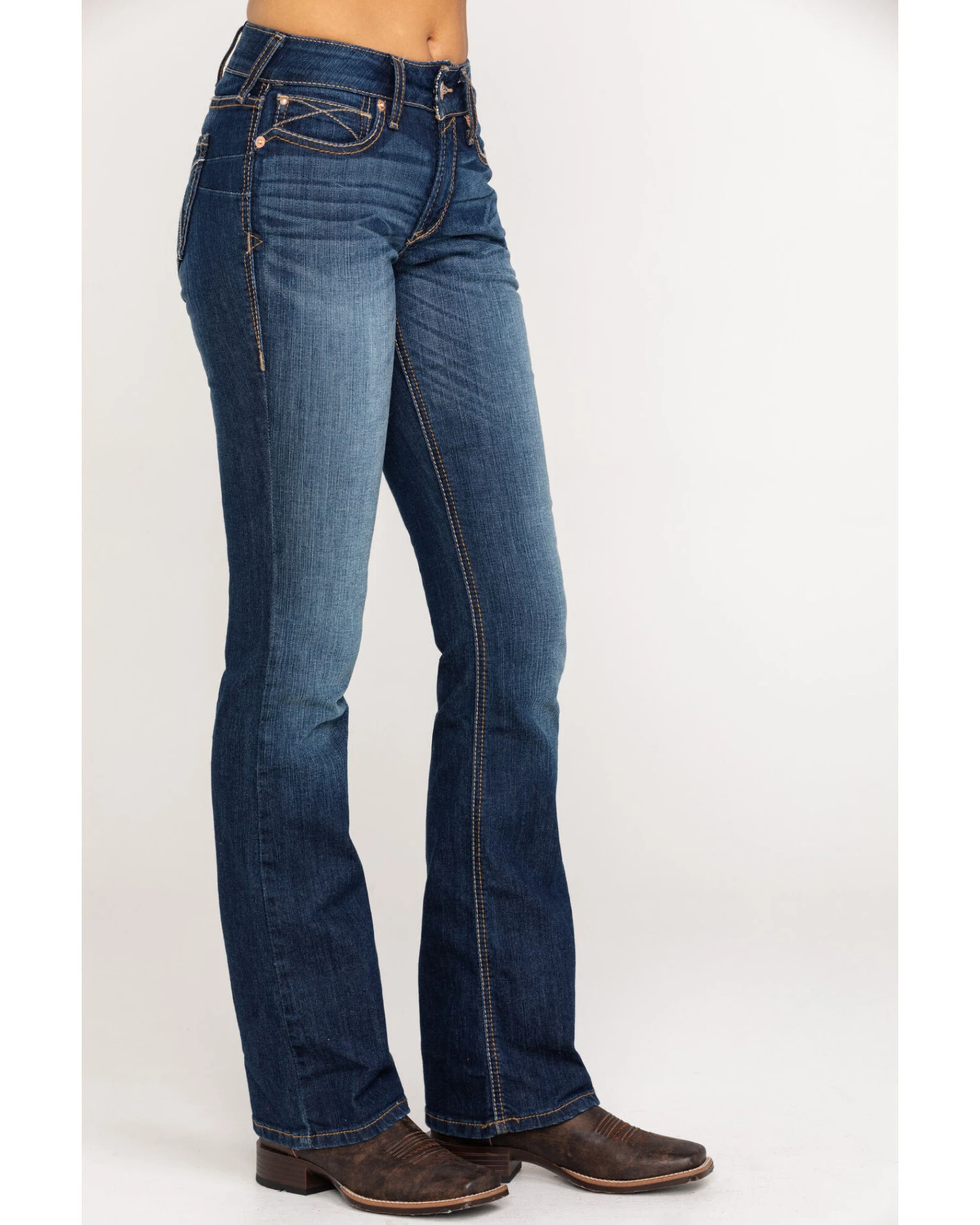 Ariat Women's R.E.A.L. Perfect Rise Stretch Rosa Bootcut Jeans 3 Ariat Women's R.E.A.L. Perfect Rise Stretch Rosa Bootcut Jeans - Image 3