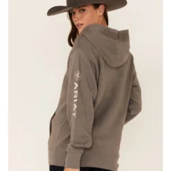 Ariat Women's Charcoal Logo Hoodie  -Default Template 4 2000283447 022 P3