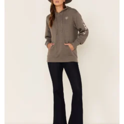 Ariat Women's Charcoal Logo Hoodie  -Default Template 4 2000283447 022 P4