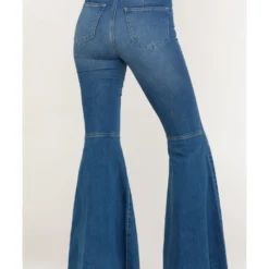 Free People Women's Dark Wash High Rise Just Float On Flare Jeans -Default Template 4 2000284725 401 P4