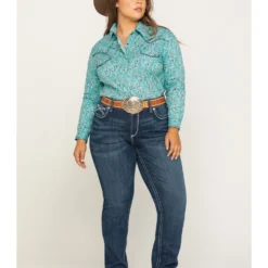 Ariat Women's R.E.A.L. Dresden Ivy Stackable Straight Jeans- Plus -Default Template 4 2000285768 400 P6