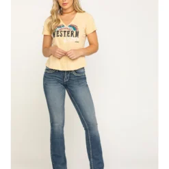 Shyanne Women's Medium Basic Bootcut Stretch Jeans