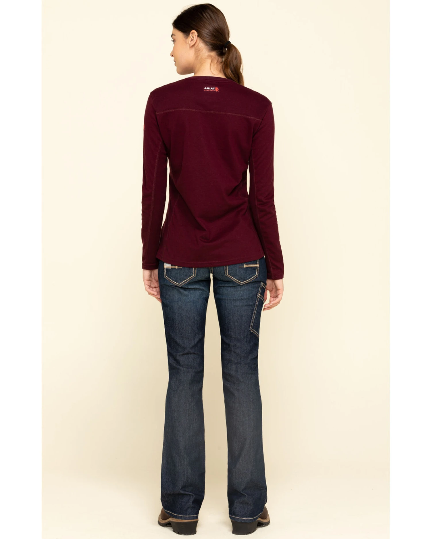 Ariat Women's Rebar Mid Rise Durastretch Riveter Work Bootcut Jeans 6 Ariat Women's Rebar Mid Rise Durastretch Riveter Work Bootcut Jeans - Image 6