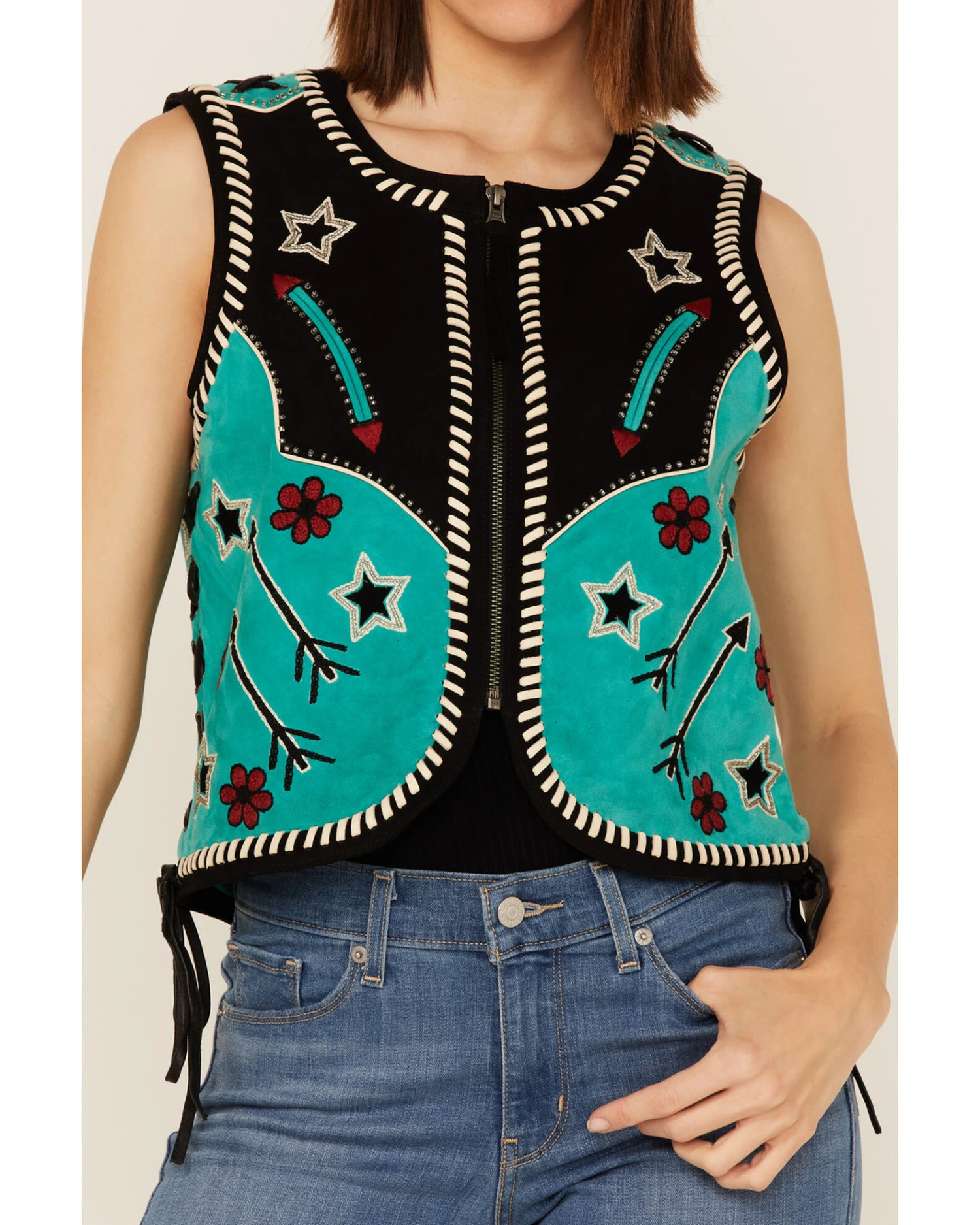 Double D Ranch Women's Roping The Wind Vest 3 Double D Ranch Women's Roping The Wind Vest - Image 3