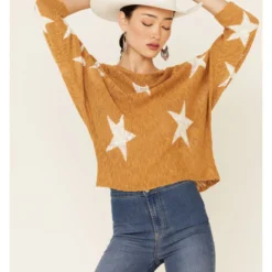 Wishlist Women's Star Print Pullover Sweater  -Default Template 4 2000340770 701 P3