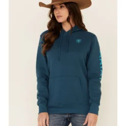 Ariat Women's Eurasian R.E.A.L Arm Logo Graphic Hoodie