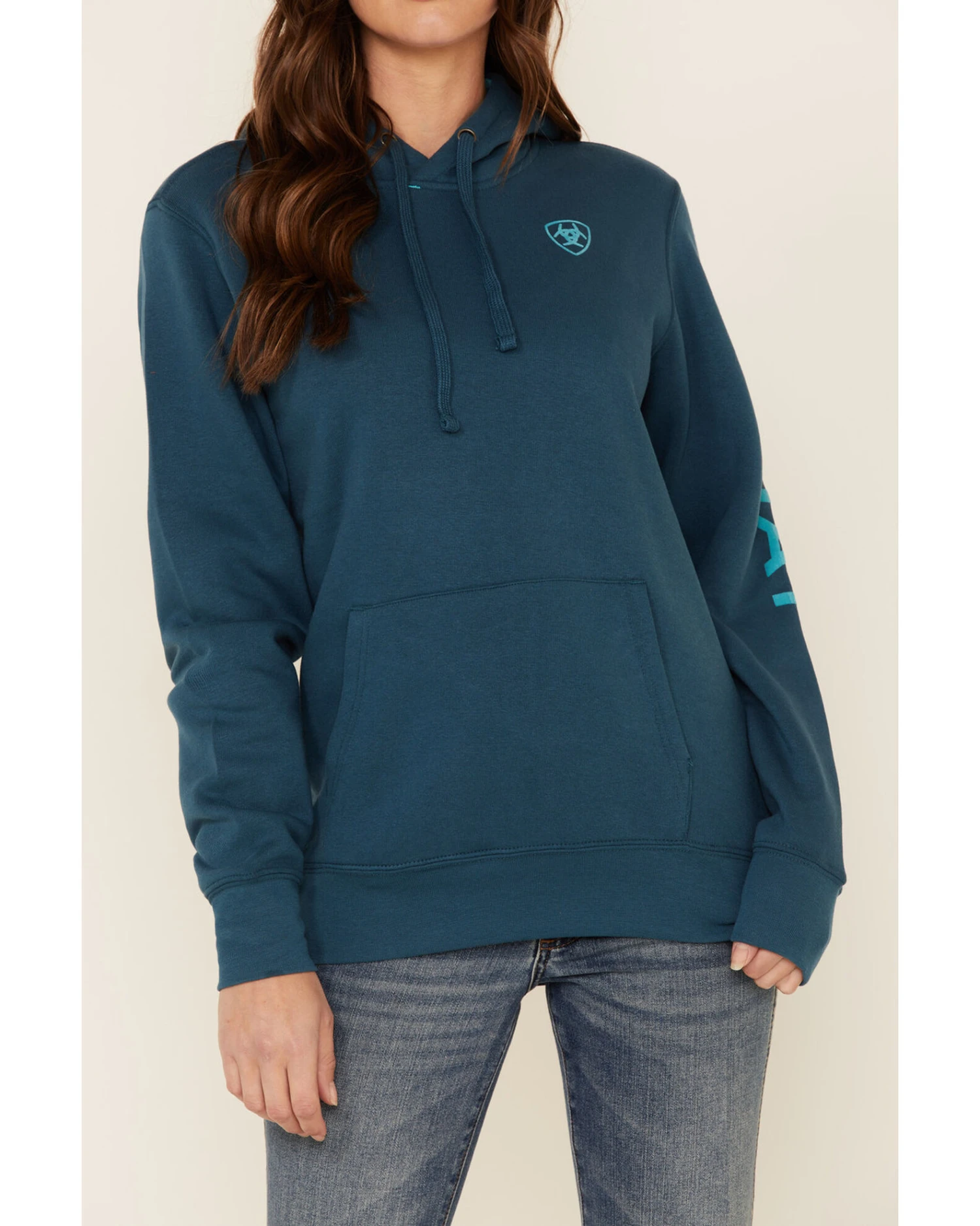 Ariat Women's Eurasian R.E.A.L Arm Logo Graphic Hoodie 3 Ariat Women's Eurasian R.E.A.L Arm Logo Graphic Hoodie - Image 3