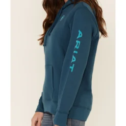 Ariat Women's Eurasian R.E.A.L Arm Logo Graphic Hoodie 8 Ariat Women's Eurasian R.E.A.L Arm Logo Graphic Hoodie -Default Template 4 2000341891 410 P4