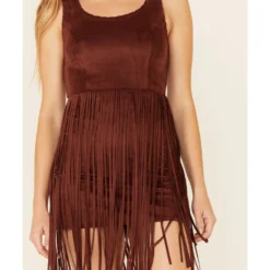 Idyllwind Women's Lady Luck Faux Suede Fringe Dress -Default Template 4 2000342526 220 P3