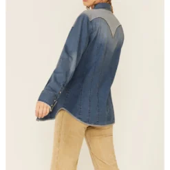 Tasha Polizzi Women's Flara Indigo Cactus Long Sleeve Shirt 7 Tasha Polizzi Women's Flara Indigo Cactus Long Sleeve Shirt -Default Template 4 2000344731 400 P4