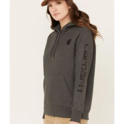 Carhartt Women's Clarksburg Graphic Sleeve Pullover Sweatshirt Hoodie 