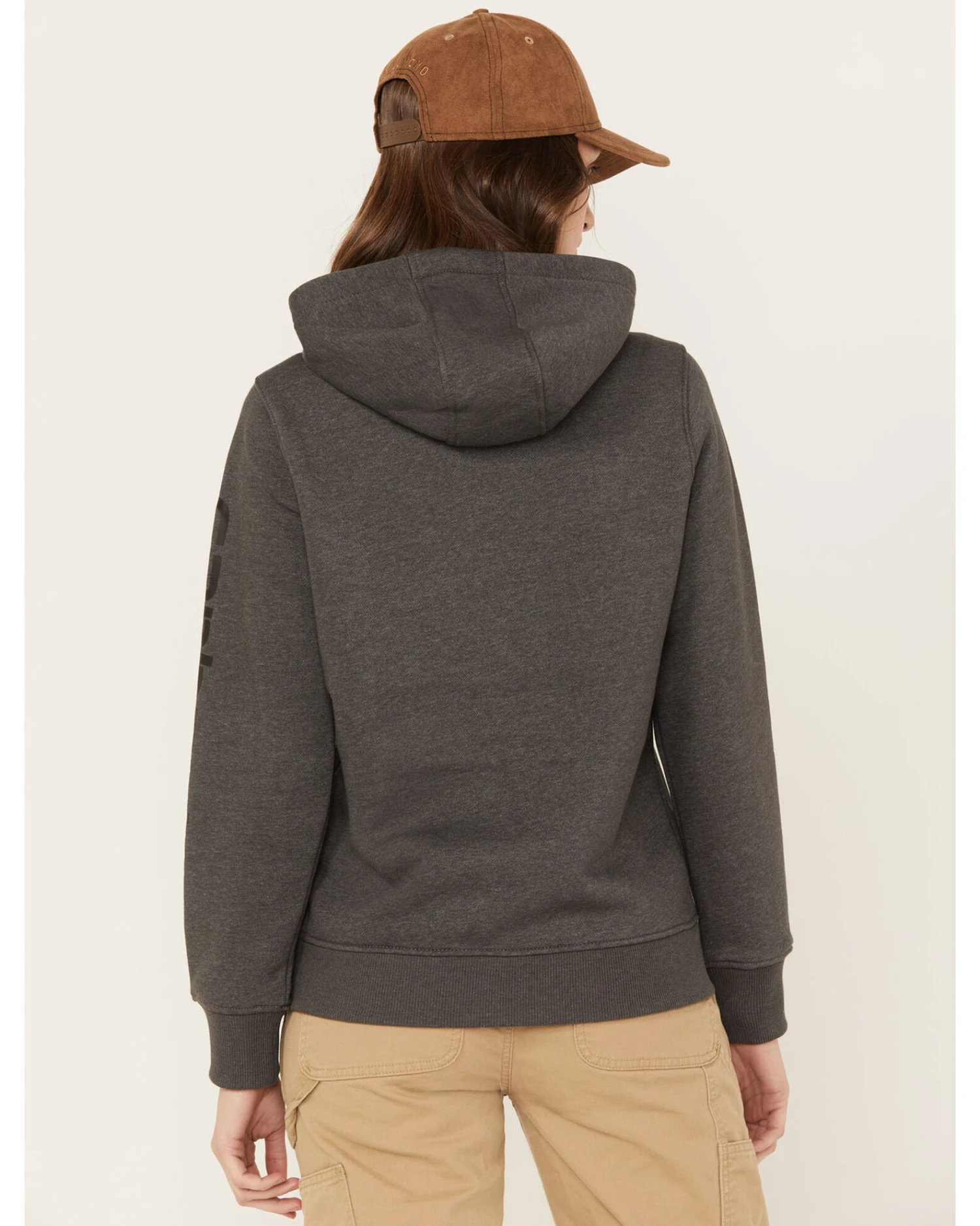 Carhartt Women's Clarksburg Graphic Sleeve Pullover Sweatshirt Hoodie 4 Carhartt Women's Clarksburg Graphic Sleeve Pullover Sweatshirt Hoodie - Image 4