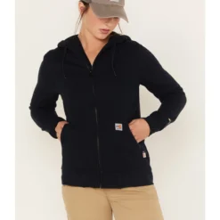 Carhartt Women's Force FR Relaxed Fit Zip Front Sweatshirt Work Hoodie