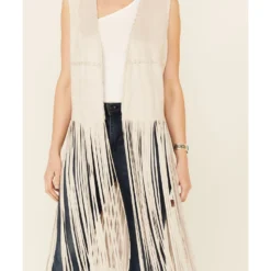 Fornia Women's Fringe Faux Suede Vest -Default Template 4 2000354301 026 P3