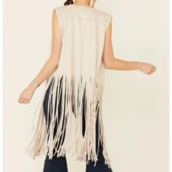 Fornia Women's Fringe Faux Suede Vest -Default Template 4 2000354301 026 P4