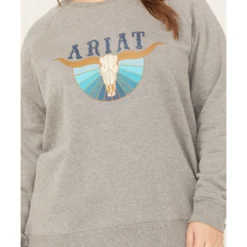 Ariat Women's R.E.A.L. Pacific Steerhead Sweatshirt - Plus -Default Template 4 2000357026 070 P3