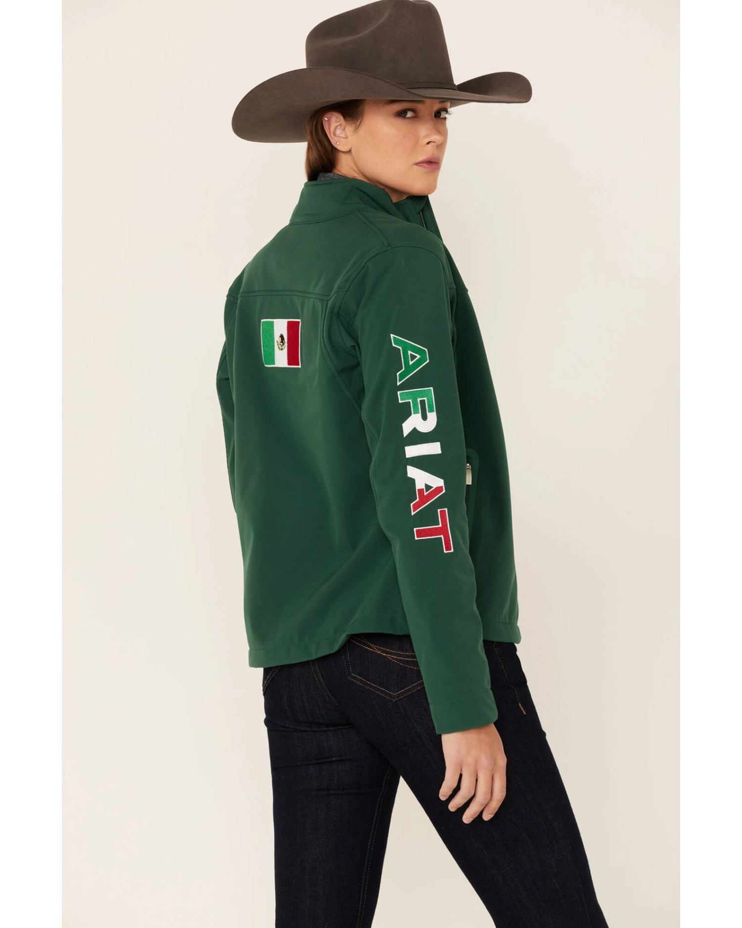 Ariat Women's Classic Team Mexico Softshell Jacket 1 Ariat Women's Classic Team Mexico Softshell Jacket