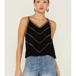 Shyanne Women's Southwestern Embroidered V-Neck Cami