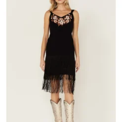 Idyllwind Women's Strawberry Hill Embroidered Floral Fringe Dress 7 Idyllwind Women's Strawberry Hill Embroidered Floral Fringe Dress -Default Template 4 2000359121 001 P4