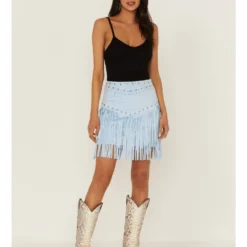 Idyllwind Women's Maxwell Ave Tiered Faux Suede Mini Skirt