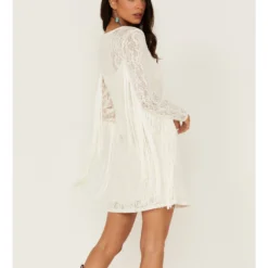 Idyllwind Women's Fairlane Crochet Fringe Ivory Dress 6 Idyllwind Women's Fairlane Crochet Fringe Ivory Dress -Default Template 4 2000359146 103 P3
