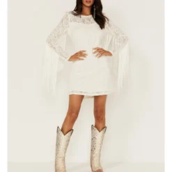 Idyllwind Women's Fairlane Crochet Fringe Ivory Dress 7 Idyllwind Women's Fairlane Crochet Fringe Ivory Dress -Default Template 4 2000359146 103 P4