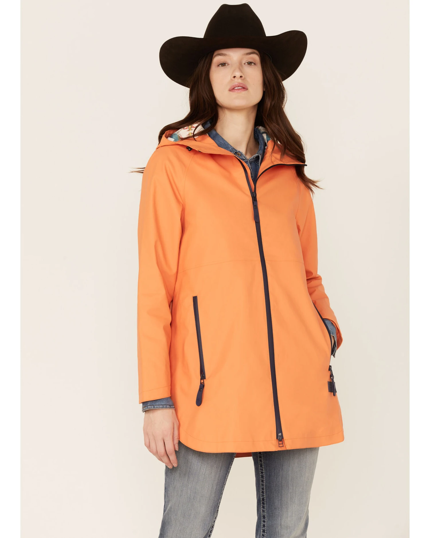 Pendleton Women's Shoalwater Hooded Rain Topper Jacket 1 Pendleton Women's Shoalwater Hooded Rain Topper Jacket