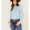 Cinch Women's Star Geo Print Button Down Long Sleeve Western Shirt