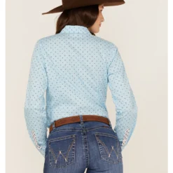 Cinch Women's Star Geo Print Button Down Long Sleeve Western Shirt -Default Template 4 2000362794 450 P4