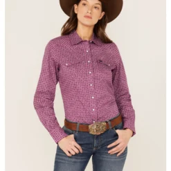 Cinch Women's Geo Print Long Sleeve Snap Western Shirt
