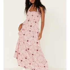 Ariat Women's Memphis Halter Smocked Maxi Dress