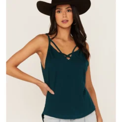 Shyanne Women's Cross Front Jersey Tank Top