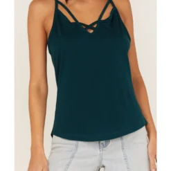 Shyanne Women's Cross Front Jersey Tank Top -Default Template 4 2000364768 443 P3