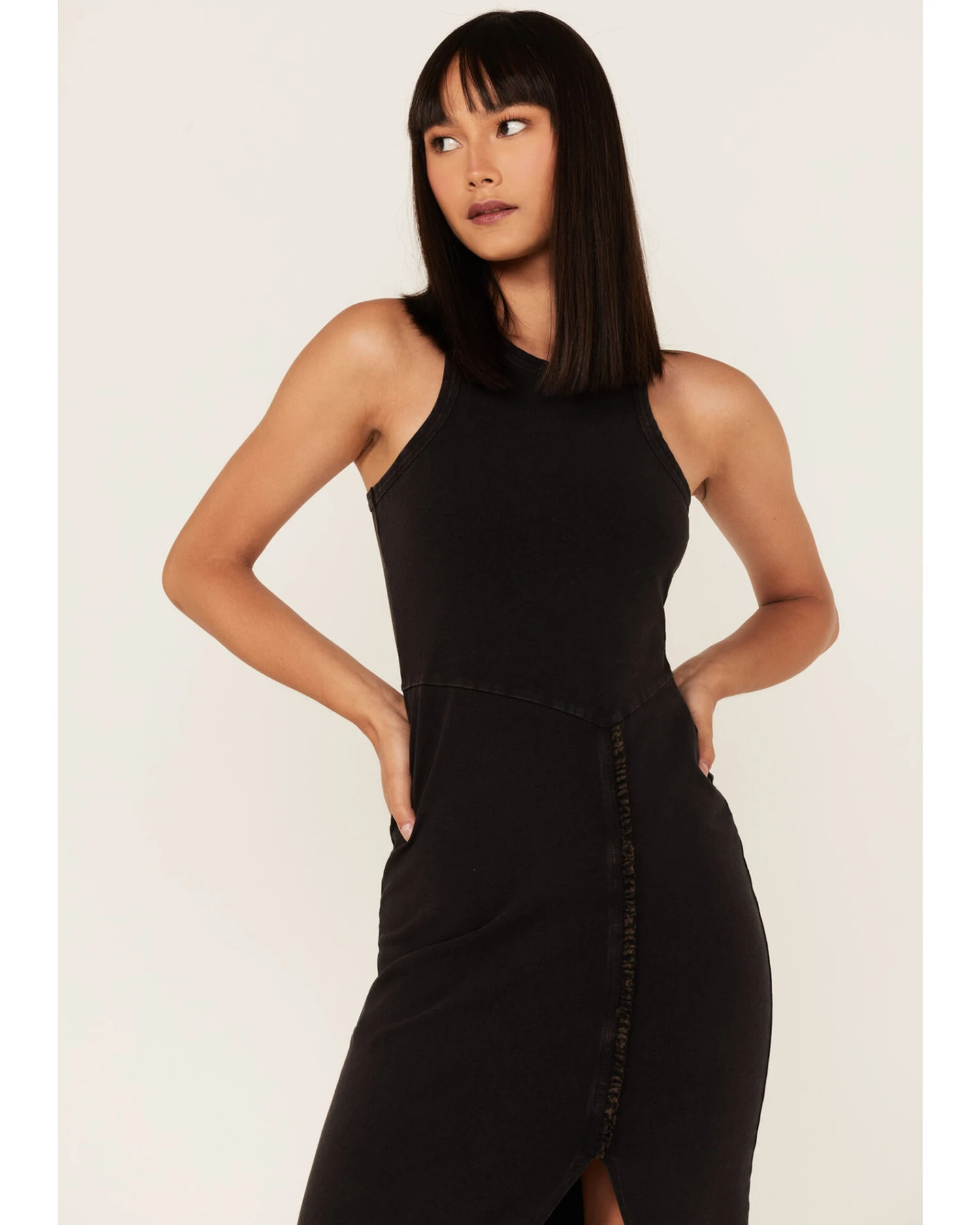 Cleo + Wolf Women's Halter Slit Midi Dress 2 Cleo + Wolf Women's Halter Slit Midi Dress - Image 2