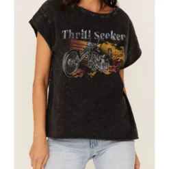 Cleo + Wolf Women's Thrill Seeker Moto Graphic Relaxed Tee 6 Cleo + Wolf Women's Thrill Seeker Moto Graphic Relaxed Tee -Default Template 4 2000364842 001 P3