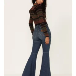 Wrangler Retro Women's Medium Wash High Rise Jana Flare Jeans -Default Template 4 2000365217 400 P4
