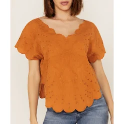 Talisman Women's Flutterby Blutterfly Lace Short Sleeve Top -Default Template 4 2000365265 800 P3