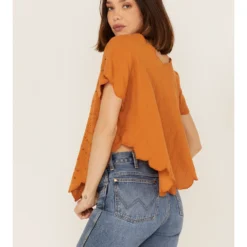 Talisman Women's Flutterby Blutterfly Lace Short Sleeve Top -Default Template 4 2000365265 800 P4