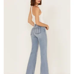 Shyanne Women's Light Wash High Rise Seamed Flare Jeans -Default Template 4 2000365353 412 P3