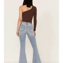 Shyanne Women's Light Wash Mid Rise Signature Embroidery Bootcut Jeans -Default Template 4 2000365358 415 P3