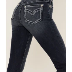 Shyanne Women's Dark Wash Mid Rise Embroidered Bootcut Jeans 7 Shyanne Women's Dark Wash Mid Rise Embroidered Bootcut Jeans -Default Template 4 2000365359 416 P4