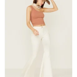 Free People Women's High Rise Just Float On Flare Jeans