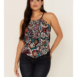 Idyllwind Women's Embroidered Handkerchief Tank