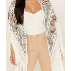 Idyllwind Women's Music City Embroidered Fringe Shawl -Default Template 4 2000366591 100 P4