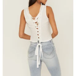 Idyllwind Women's Quail Ridge Lace Back Top 