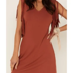 Idyllwind Women's Countrywood Jersey Fringe Dress -Default Template 4 2000366764 202 P3